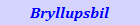 Bryllupsbil