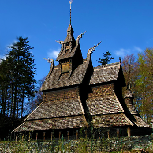 Fantoft Stave Church in Bergen